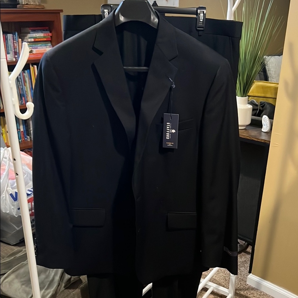 Men's Black Suit by Stafford